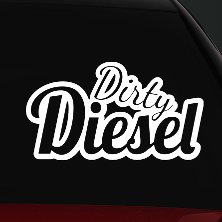 diesel autó matrica dirty 2