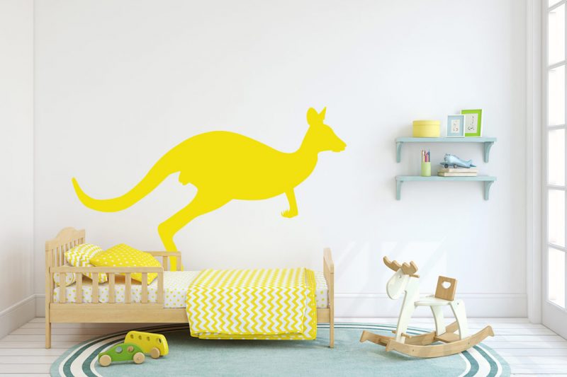 gyerekszoba falmatrica állatos kenguru 3