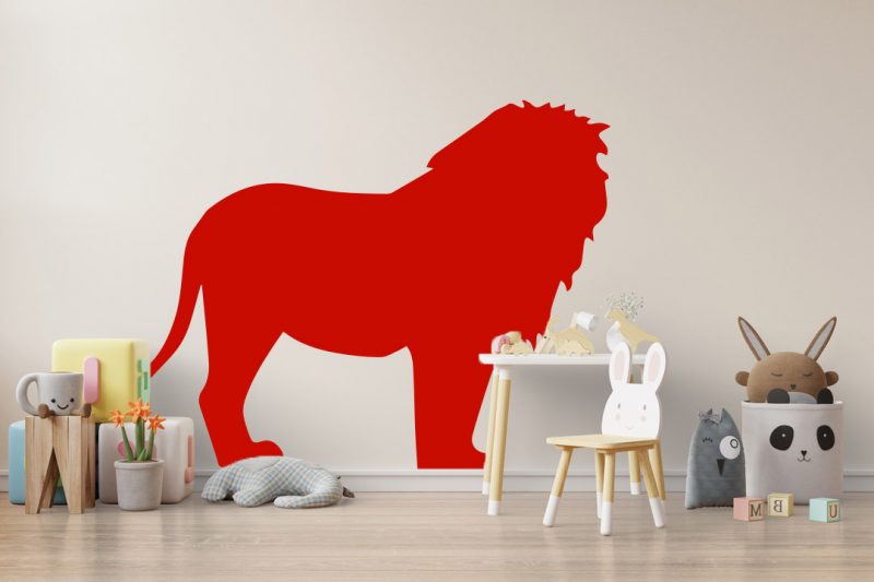 gyerekszoba falmatrica állatos oroszlán 2