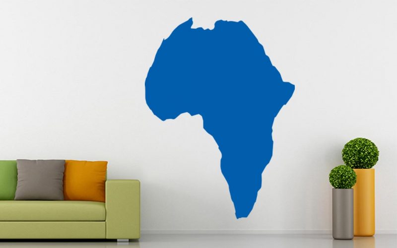 világtérkép falmatrica afrika 3